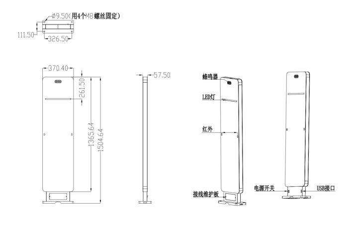 YC8636 RFID智能通道门 应用行业